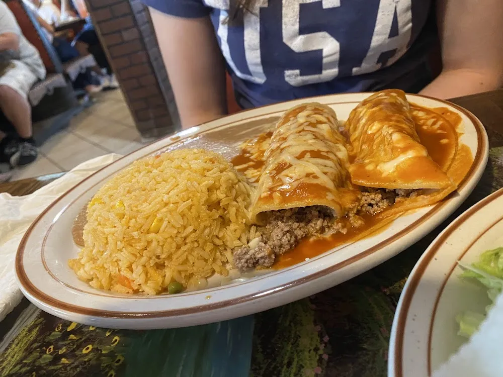 Beef Enchiladas with Rice